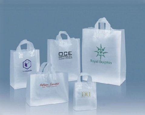 printed plastic shopping bags