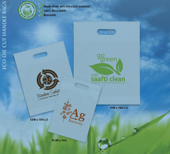 Custom Printed Eco Die Cut Plastic Shopping Bags Starpack, Inc.