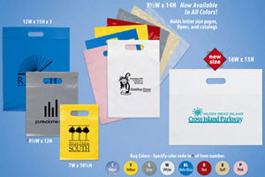 Custom Printed Die-Cut Plastic Shopping Bags
