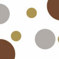Metallic Dots on White