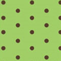 Brown Mini Dots on Green