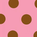 Dots, Brown on Pink